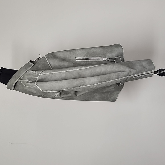 ZARA Faux Leather Washed Jacket - Picture 5 of 16